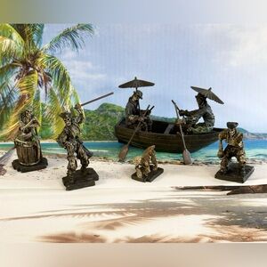 The Pirates of the Caribbean “Medallion Calls” Set From Hawthorne Village 2007